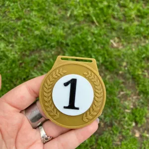 medalla puesto 1 oro