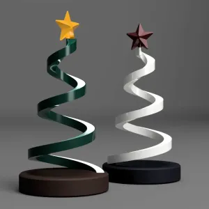 Glowing LED Spiral Christmas Tree