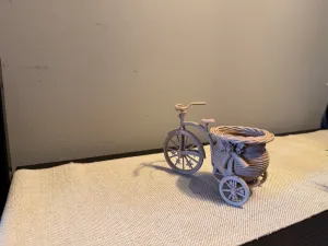 biker flower basket