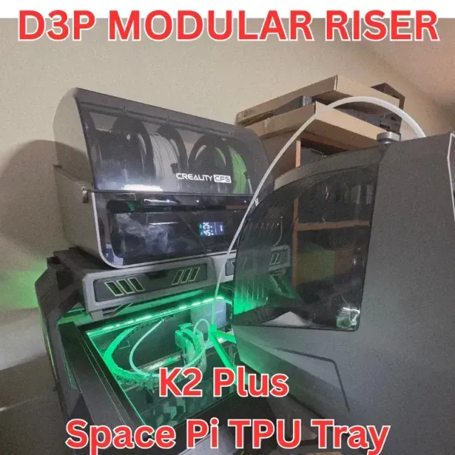 K2 Plus Space Pi TPU tray for D3P Riser — Фото 2 из 9