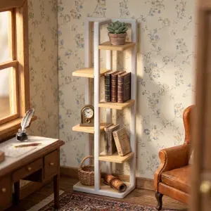 1:12 Scale Dollhouse Standing Shelf - Miniature Furniture