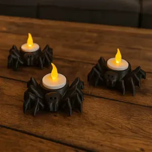 SPIDER TEALIGHTS FOR HALLOWEEN
