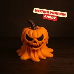 ANGRY MELTING PUMPKIN (MULTIPART) / HALLOWEENDECOR