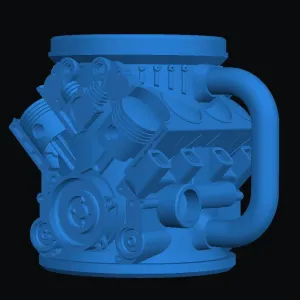 кружка с двигателем v8