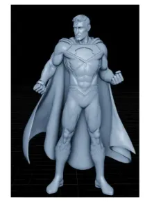 Comic Book Style Superman 3D Character