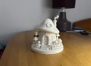 Fantasy Mushroom Cottage Figurine