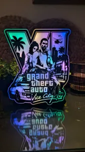 Grand Theft Auto VI Logo - Custom Shape Lightbox