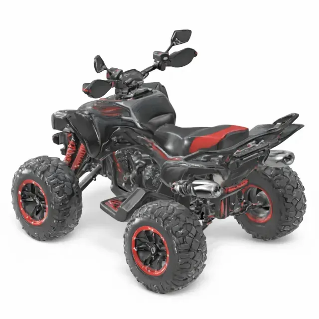Futuristic Sport ATV Quad Bike Off-Road Vehicle 3D Model — Image 4 of 8
