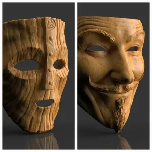 The Mask of Loki and The Guy Fawkes mask