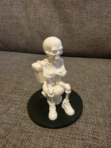 Stink eye Skeleton on the toilet Halloween special