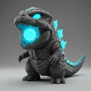 Chibi Atomic Kaiju – Frost Core Collectible Figurine