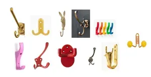 10 different wall hooks