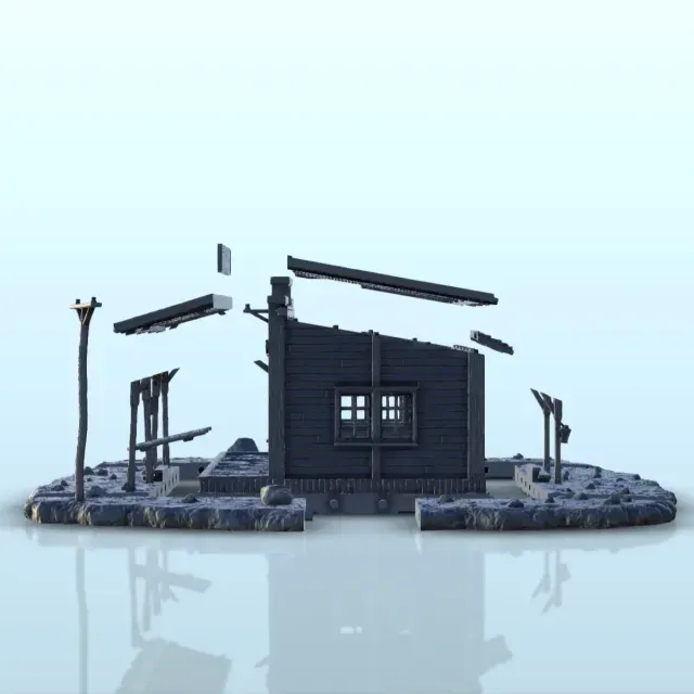 General Store with Canopy - Old West Terrain Scenery — Фото 5 из 9