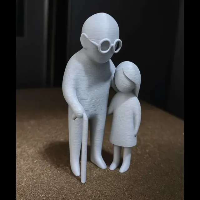 Grandfather and Granddaughter