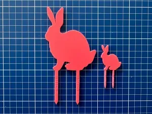 Woodland Rabbit cake topper/cupcake topper