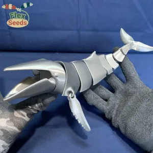 Flexi Humpback Whale - New Type(print-in-place)