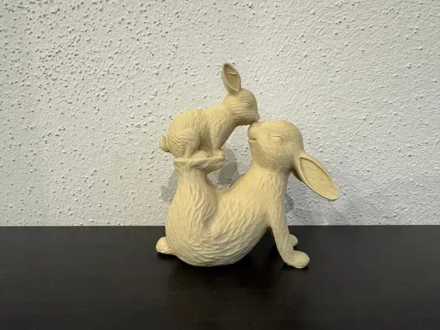 Easter Decoration Bunny with Baby — Image 2 of 4