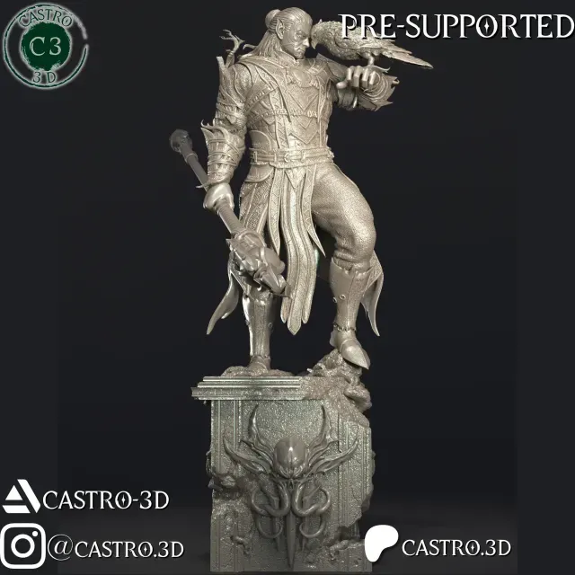 Halsin - BG3 Miniature Collection 3D print model — Фото 8 из 9