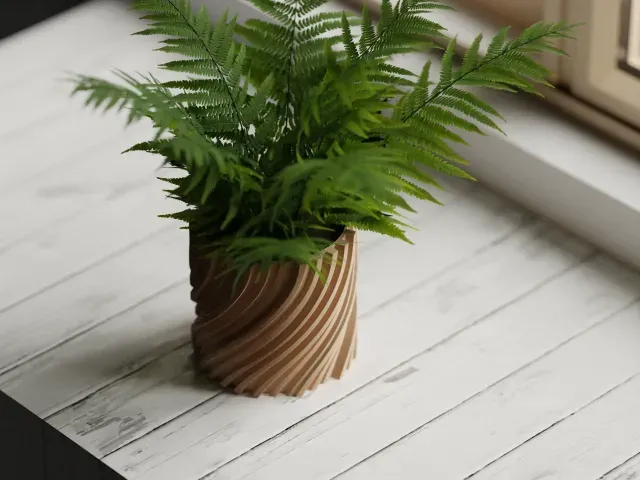 Plant Pot Planter Wavy 2 Twisted — Фото 3 из 5