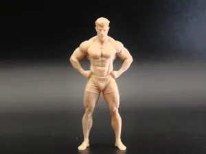 站立全身健身男子雕像