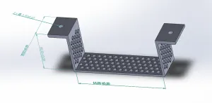 Under-Desk/Shelf Power Supply Mounting Bracket