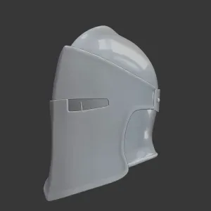 Warden Character Helmet – High-Detail Medieval Fantasy