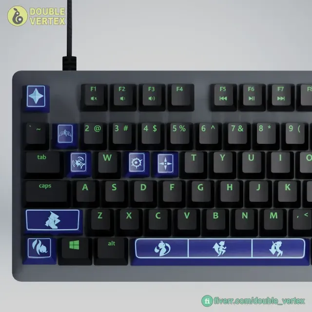 Genshin Impact Ororon Keycaps – OEM Profile STL Files — Image 4 of 9