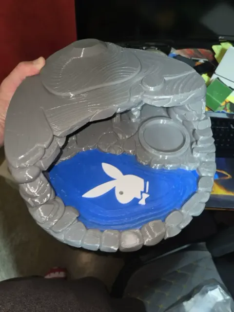 Playboy Grotto pet spa hide for pets with pool and food dish — Image 5 of 8