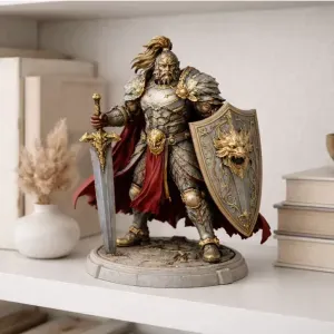 Knight Warrior STL 3D Print | Fantasy Miniature Model