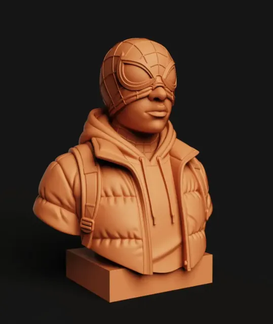 Spider-Man Miles Morales Bust | Puffer Jacket Streetwear — Фото 3 из 5