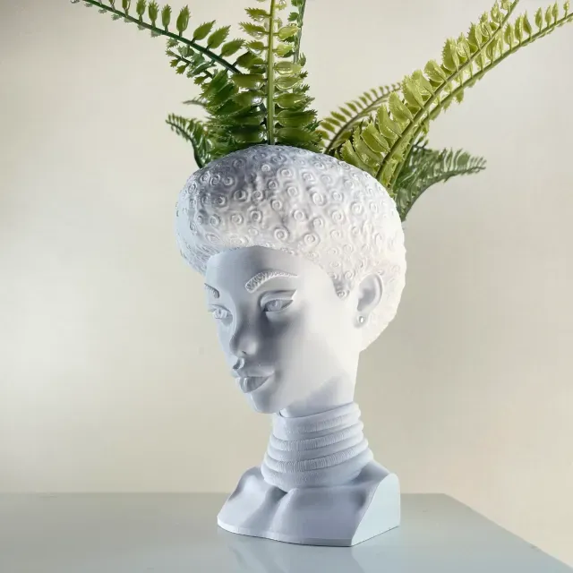 AFRO GIRL PLANTER/ NO SUPPORTS-NO RAFTS — Фото 3 из 9