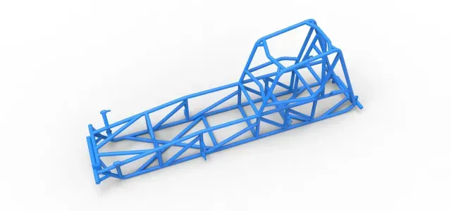 Frame of Vintage Dirt Modified Stock Car Scale 1:25 — Image 3 of 9