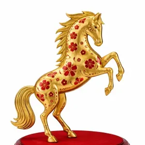 caballo del año chino 5 con relieve