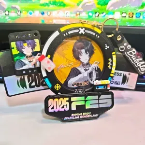 茶百道绝区零联名 悠真联名杯垫磁吸解压挂件壳子&展示架