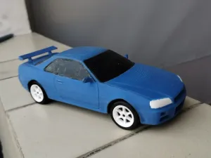 Nissan Skyline GTR R34 Model Kit Card