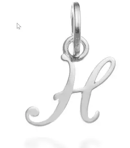 KEYCHAIN LETTER H 8cm