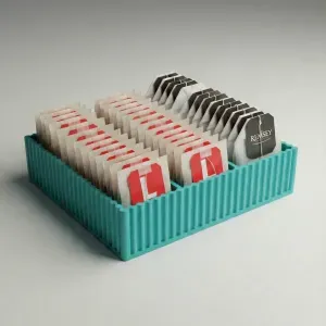 Simple Parametric Wavy Box Tea Bag Organizer