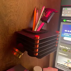 Simson Cylinder Wall-Mounted Pencil Case
