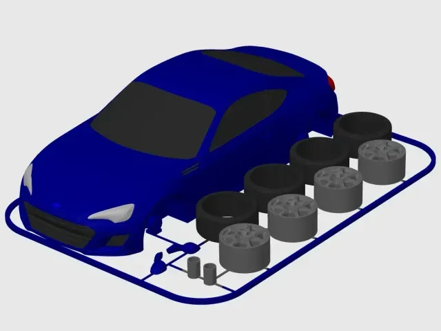 Subaru BRZ Kit Card (1:24 scale) — Image 5 of 9