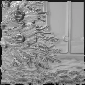 fir tree covered in snow