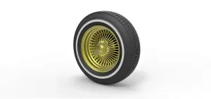 Wire wheel from lowrider Scale 1:10
