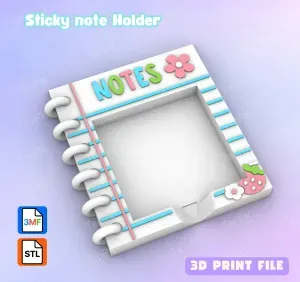 Post-It, Sticky Note Holder Spiral notebook Cute notes