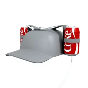 Sip Cap – Dual Can Drinking Helmet Hat 3D Printable STL