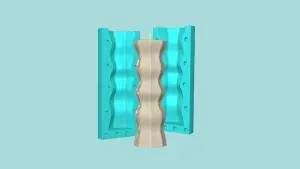 Candle Mold A13 - Molding Maker Wick Template
