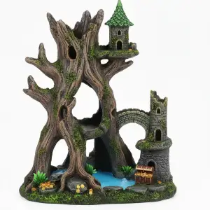 Fantasy Driftwood Castle Aquarium Decor