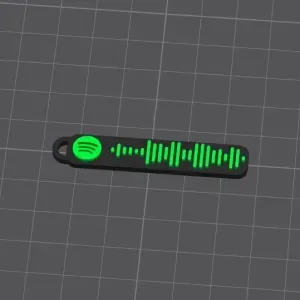 Never gonna give you up Spotify code keychain