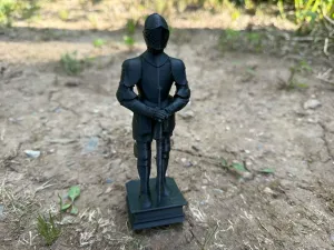 Knight's armor on a pedestal