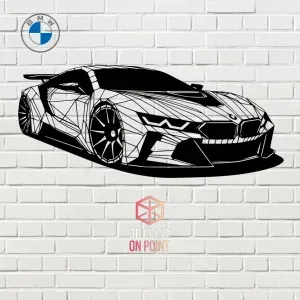 BMW GT LOW POLY - 2D WALL ART