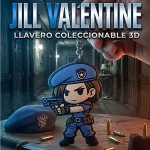 Jill Valentine 4 colors keychain!