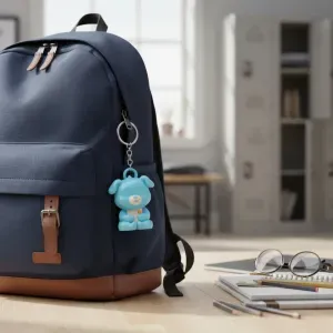 Cute Chibi Bear with Star Keychain & Toy